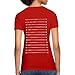 Spreadshirt Hair Length Check Growth Chart Women's T-Shirt, L (size 12-14), red