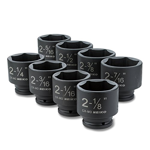 NEIKO 02392A 3/4" Impact Socket Set, 3/4” Drive, 8 PC Jumbo Sockets