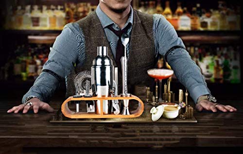 12-teiliges Cocktail Shaker Edelstahl Barkeeper Cocktail Mixer Cocktailshaker Set Shakerset Geschenk für Zuhause oder… – Bild 7