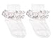 Jefferies Socks Girls Misty Ruffle Lace Dress Turn Cuff Socks 2 Pair Pack