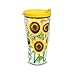 Tervis Sunflower Wrap Tumbler with Yellow Lid, 24-Ounce -