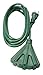 Woods 2466 Outdoor Tri-Tap Extension 3 Grounded Outlets, Waterproof Flexible Vinyl Jacket, Reinforced Blades, Ideal for Landscaping Lighting and Decoration, 8-Foot Cord, Green, 8 ft, 1