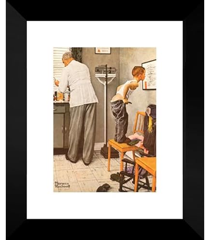 Amazon.com: Teachers' Birthday 15x15 Framed Art Print by Rockwell