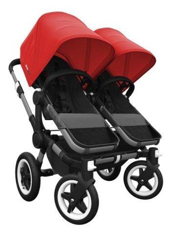 Bugaboo Donkey Complete Twin Stroller - Red - Black/Black