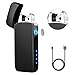 Lighter TECCPO Double Arc Lighter Windproof USB Lighter with Touch Switch, LED Power Indicator - TDEL02P