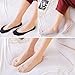 Likimar 5 Pairs No Show Socks Women Low Cut Boat Liner Sock for Flats Womens Thin Non Slip Invisible Footies Socks Nylon