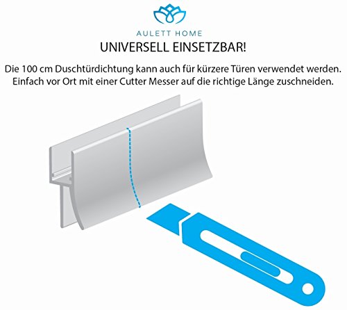 [- 100 cm Duschtür und Duschkabinen Dichtung Für 6mm, 7mm und 8mm Glasdicke - Schwallschu