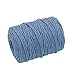 Tenn Well 4mm Macrame Cord, 165 Feet 3Ply Twisted Cotton Rope for Making Wall Hangings, Plant Hangers, Dream Catchers, Craft Projects and Decoration (White)