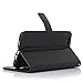 JUSUN BLU VIVO 5 Case, BLU VIVO 5 Wallet Case, Customized Leather Folio Stand Protective Wallet Case Cover for BLU VIVO 5 (Black)