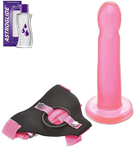 Strap-Ôn Pink Ḋ-Ḯ-Ḷ-Ḋ`Õ1.0 & 5 Oz Lubricant Sét