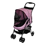 Pet Gear Happy Trails NO-Zip Pet Stroller, Pink