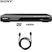 SONY DVPSR510H DVD Player with 6ft High Speed HDMI Cable (Renewed)
