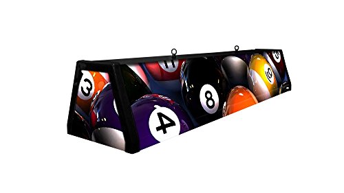 44" Acrylic Pool Table Light, Rack'em Up - Thumbnail 4