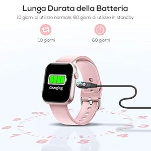 WWDOLL Smartwatch, Orologio Fitness Tracker Uomo Donna IP67 Cardiofrequnzimetro da Polso Contapassi e Calorie Activity… - immagine 8