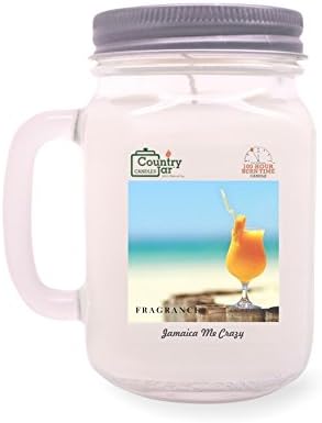 Country Jar Jamaica ME Crazy Candle (Handled-Mason)