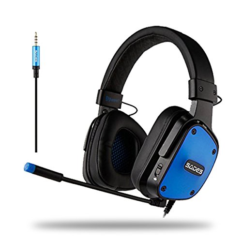 SADES 3.5mm plug Stereo Gaming Headset with Mic Quickly Control On The Ear Cup for PC/PS4/XBOX ONE (DPOWER) SADES 3.5mm plug Stereo Gaming Headset with Mic Quickly Control On The Ear Cup for PC/PS4/XBOX ONE (DPOWER)