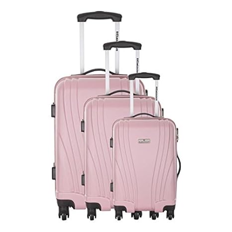PLATINIUM-PLATINIUM-Juego de 3 maletas ABS Harrow 4 ruedas ...