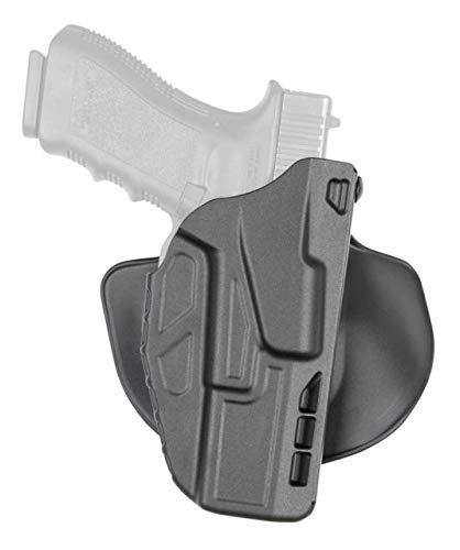 Safariland 7378 7TS ALS Concealment Holster, Flex-Paddle & Belt Loop Combo, Ruger American 9mm, .40, SafariSeven Plain Black, Right Hand