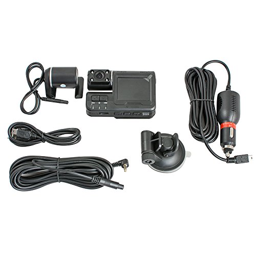 Denshine 1080P Full HD Dual lente coche DVR Dashboard Cam Vehículo Cámara Grabadora de vídeo G-sensor Monitor