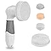 Facial Cleansing Brush Wosweet 4 in 1 Face Skin Body Care Exfoliator and Massager- Pore Minimizer, Blackhead Remover, Dark Spot Corrector