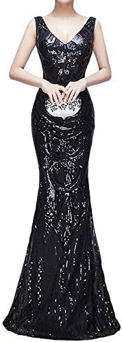 TOYIS Women's Unique Strapless Paillette Tree Branch Net Mermaid Gown Dress