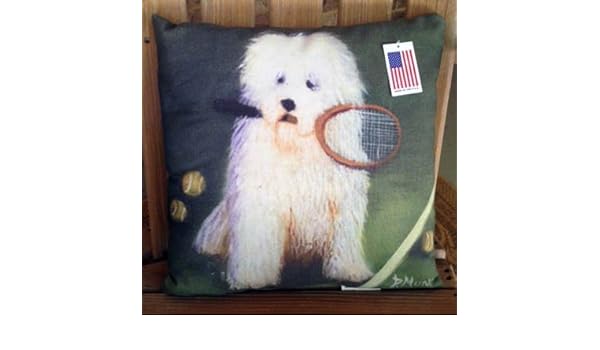 Amazon Com Where S My Partner Tennis Decorative Throw Pillow