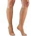 Truform Sheer Compression Stockings, 15-20 mmHg, Women's Knee High Length, 20 Denier, Beige, 3X-Large