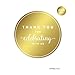 Andaz Press Round Circle Favor Gift Labels Stickers, Metallic Gold Ink, Thank You for Celebrating with US, 40-Pack
