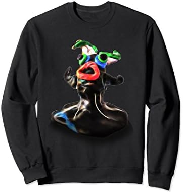 Unisex cute modeling clay gummy cartoon monster toy Sweatshirt Small Black