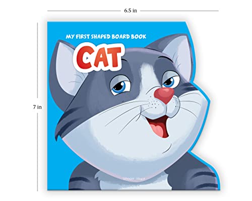 My First Shaped Board Book - Illustrated Cat - Animal Picture Book For Kids Age 2+ Board Book 2
