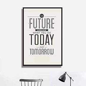 Framed Canvas Wall Art for Living Room, Bedroom Quotes Canvas Prints for Modern Home Decoration Ready to Hang - 16"x24" inches