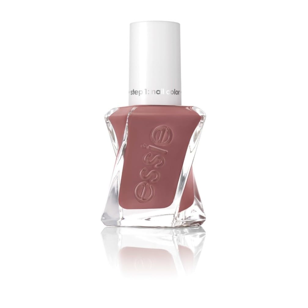 Essie Gel Couture Nail Polish, Longlasting, Chip Resistant, No UV Lamp Required, Walk The Hemline, 13.5 ml