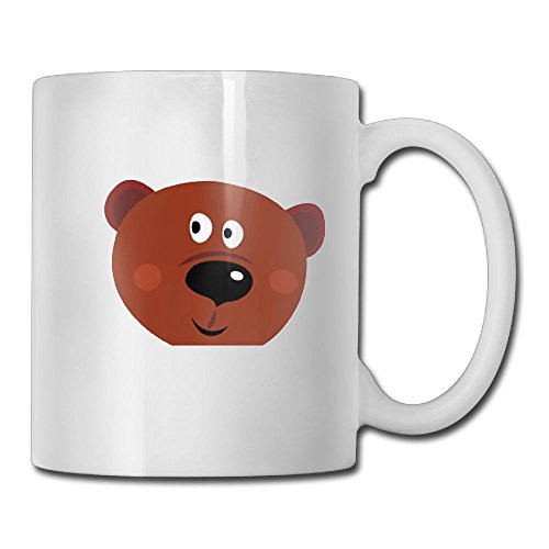 Fashion The Brown Bear 11 Ounce White Ceramic Custom Coffee Tea Mug Cup