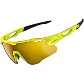 VICTGOAL Cycling Glasses for Men Women with Polarized Lenses UV Protection Cycling Sunglasses TR90 Frame for MTB Bike Glasses