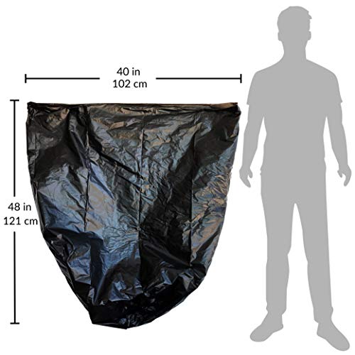 image for Reli. Premium 40-45 Gallon Trash Bags Heavy Duty, Black (150 Count) Bl