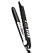 KIPOZI Pro Flat Iron with Titanium Plate 1Inch Hair Straightener for All Hair Types 450 Degrees Heat Up Fast Anti Frizz Black