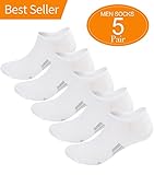 Mens No Show Socks Casual Low Cut Comfort Cotton Socks 5 Pack