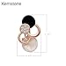 Kemstone Rose Gold Crystal Accented Sea Shell Stud Earrings Women Birthday Gift Jewelry