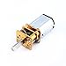 Yosoo Micro DC 6V 12V Speed Reduction Motor with Full Metal Gearbox Replacement N20 Shaft Diameter Reduction Gear Motor for RC Car, Robot Model, DIY Engine Toys(12V, 100RPM)