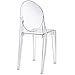 Modway Casper Modern Acrylic Stacking Kitchen and Dining Room Chair in Clear - Fully Assembled