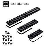 LIRISY M-Lok Picatinny Rail, 5/7/13 Slot Aluminum Picatinny Rail Sections for M-Lok System, Pack of 3 (5/7/13 Slot)
