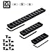 LIRISY M-Lok Picatinny Rail, 5/7/13 Slot Aluminum Picatinny Rail Sections for M-Lok System, Pack of 3 (5/7/13 Slot)