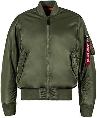 Amazon.com: Alpha Industries Men's MA-1 Flight Jacket - Black