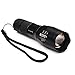 Super Bright Handheld Led Torch Waterproof with Rechargeable Battery, Adjustable Focus and 5 Light Modes for Kids Women Camping Hiking Emergency