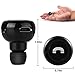 OWIKAR® Mini In-ear Invisible Bluetooth V4.0 Headset Wireless Stereo Bluetooth Earphone Headphones Earbuds Hands-free with Mic for iPhone Samsung HTC Smartphones iPad Tablets (Black)