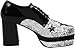 Funtasma by Pleaser Men's Halloween Glamrock-02,Black/Silver,L