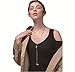 Yozone Women's Four-Leaf Clover Pendant Long Chain Sweater Necklace (Silver1)