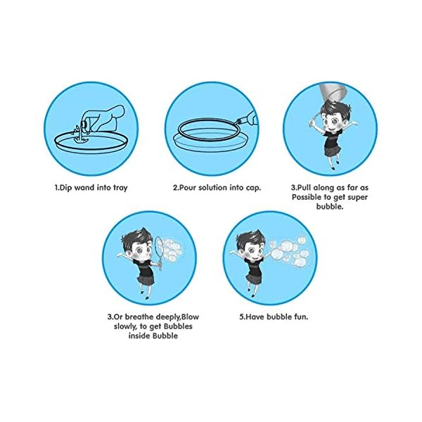 Guilty Gadgets Giant Bubble Wand Fun Amazing Kit Magic Enormous Huge Bubbles Gift Outdoor Garden Toy