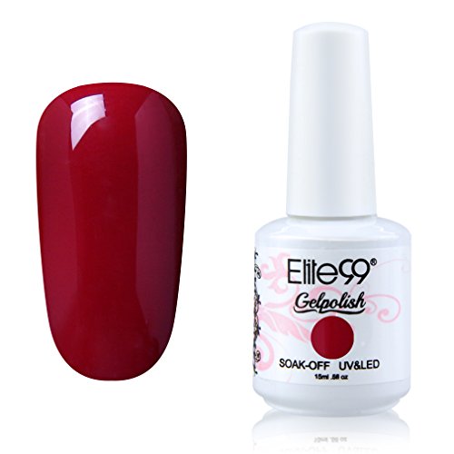 Elite99 Soak-off Gel Polish Lacquer Nail Art UV LED Manicure Varnish 15ml Medium Red 1152 Elite99 Soak-off Gel Polish Lacquer Nail Art UV LED Manicure Varnish 15ml Medium Red 1152