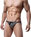 Amilia Men's Swimming Brief Bikini Shorts Swimsuit 3-Pack